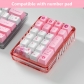 Sakura Japanese / Korean / Russian 60% PBT Keycaps Set Dye-subbed OEM Profile for MX Mechanical Keyboard